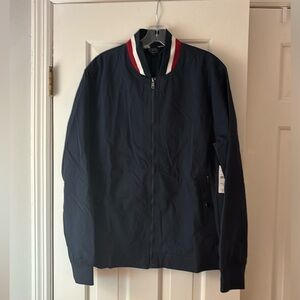 Designer Navy Blue Bomber Jacket (unworn) FREE SHIPPING!